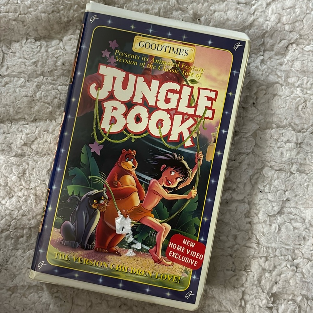 Vintage GOODTIMES Jungle Book New Home Video Exclusive VHS Tape